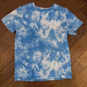 Cat & Jack Blue and White Tie-Dye Tee